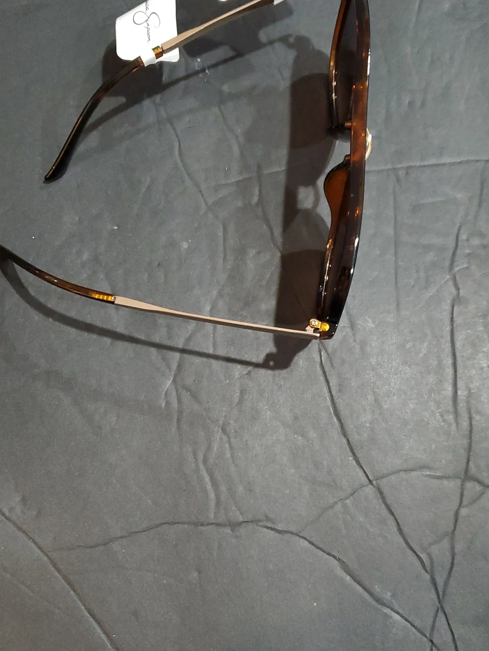 Jessica Simpson j6382 brown tortoiseshell aviator flat brow style sunglasses new